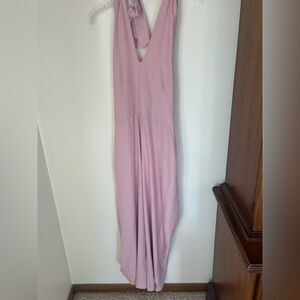 Abercrombie pink halter jumpsuit size small